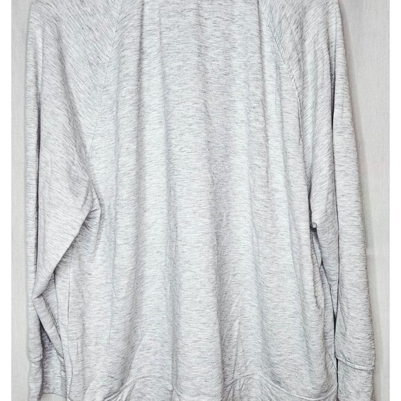 Philosophy Woman Feliz Navidad Sequin Graphic Gray Sweatshirt 2X Side Slits Ragl - Picture 5 of 8